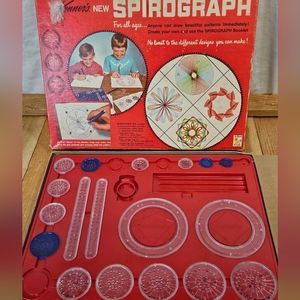 1967 SPIROGRAPH - MIXED WHEELS - VINTAGE GAME - ART FAMILY FUN KIDS